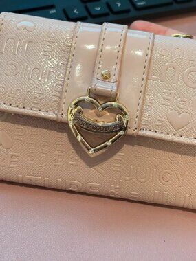 Juicy Couture Blush Pink Heart Lock Wallet